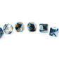 Creebuy D&D Dice Set Teal White Dice For Dungeon And Dragons Dnd 7-Die Rpg Dice D20 D12 D% D10 D8 D6 D4