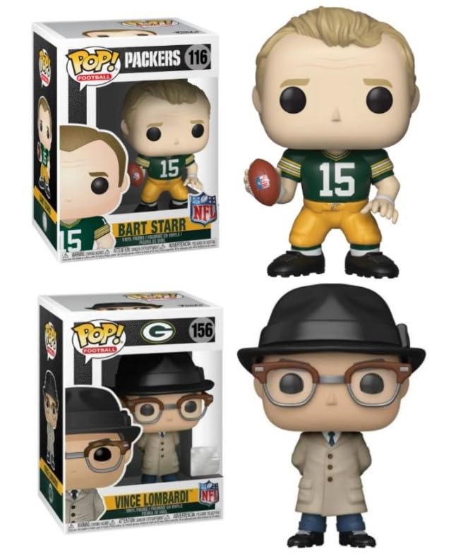 Funko Bart Starr/Vince Lombardi Green Bay Packers Nfl Pop! Combo (2)