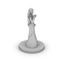 Human Female Wizard With Raven Dress Tabletop Dnd Gaming Miniature