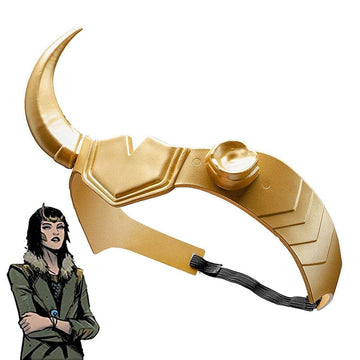 Supervillain Crown Horns Halloween Mask Cosplay, Masquerade Sylvie Costume Accessories Prop (Sylvie Horns)