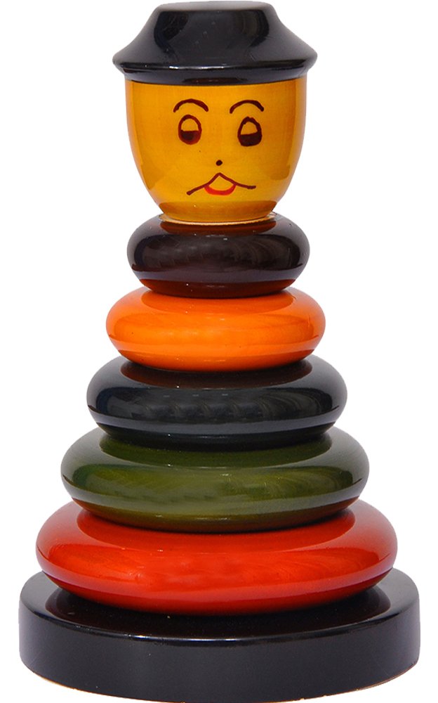 Kingini Wooden Stacking Toy  Hat