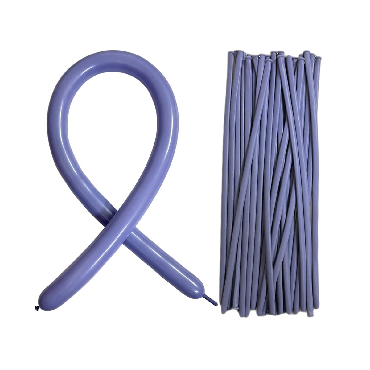 Tangser 100 Pcs Grey Long Twisting Balloons, 260 Balloons For Animals, Modelling Thickening Latex Balloons, 260Q, For Animal Sha