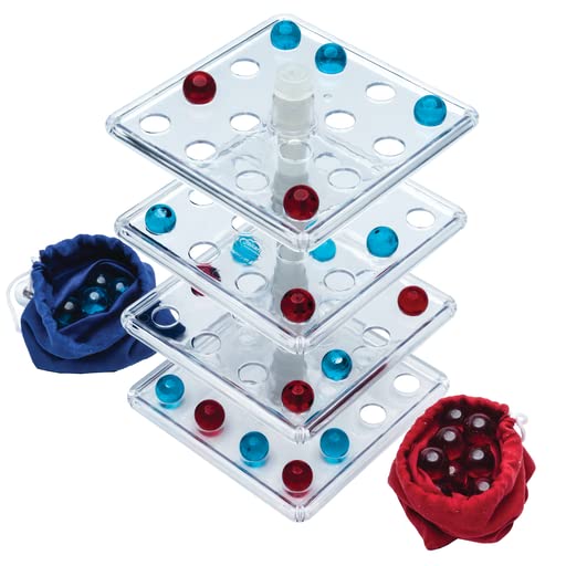 Jokari Take The Tower 3D Strategy Board Game For 2 To 4 Kids Or Adults Of Any Age. Easily Attach Rotating Playing Surfaces, Like