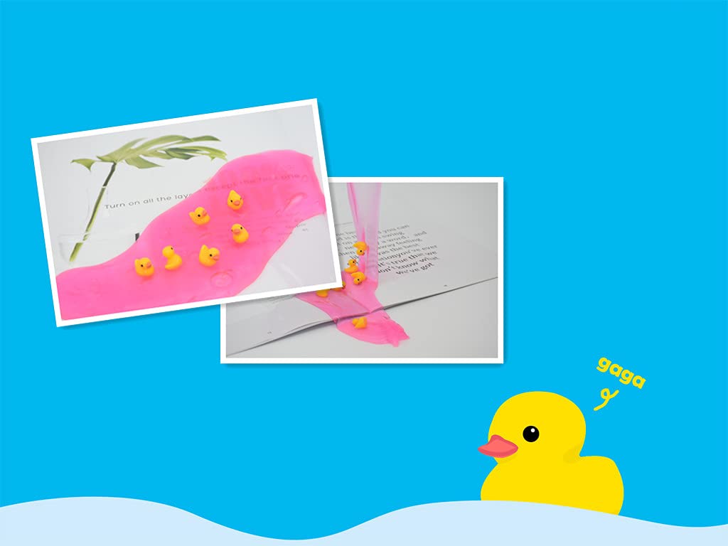 Yuronam 70 Pcs Tiny Ducks Mini Resin Ducks Miniature Ornaments for Slime, Dollhouse, Garden Decoration(Yellow)