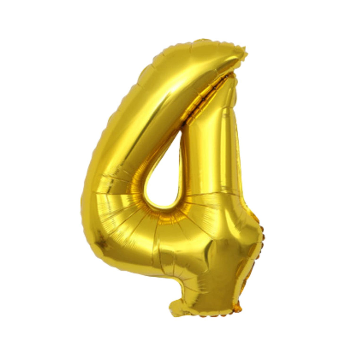 Party Decorz 4 Number Golden Foil Balloon/Four Number Golden Big Size Foil Balloon (32 Inch,1pcs) For Birthday,Anniversary, Surp