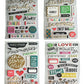 Pack Of Four Chipboard Stickers For Scrapbook (Multicolour), Paper