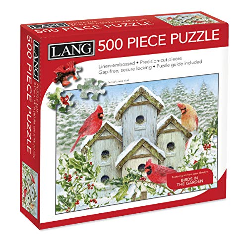Lang Cardinal Birdhouse Puzzle - 500 Pc (5039174), Multicolor