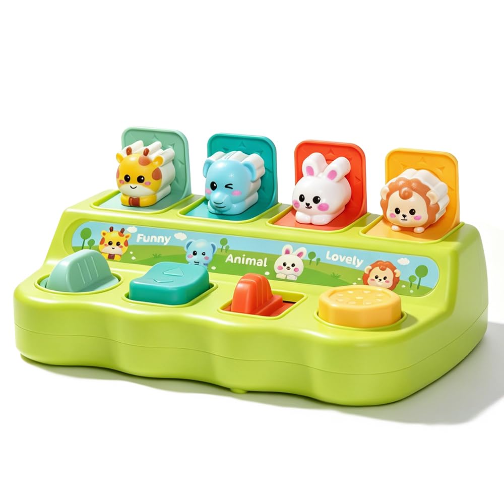 QXYXGS Cause and Effect Pop Up Toys for Boys and Girls Ages 18 Months+