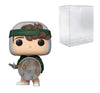 POP! TV Stranger Things Dustin with Shield #1463 - Multicolor Vinyl Figure with Compatible Box Protector Case
