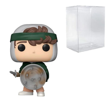 POP! TV Stranger Things Dustin with Shield #1463 - Multicolor Vinyl Figure with Compatible Box Protector Case