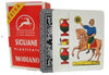 Modiano Siciliane N96 Playing Cards - Plastic, Red - Italian Regional Deck