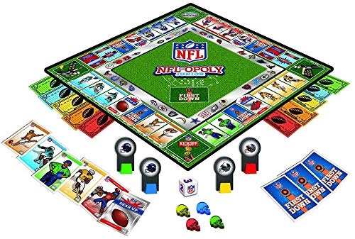 MasterPieces NFL-Opoly Junior Board Game, Collectors Edition Set, for 2-4 Players, Ages 6+