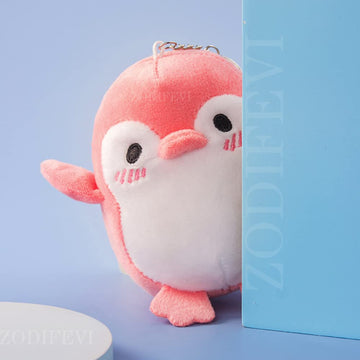 Zodifevi 1Pcs Lovely Penguin Animal Stuffed Doll Plush Toy Keychain Key Holder Bag Pendant Party Favor Gifts Toys For Boys Girls