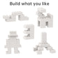 Classic Bulk Brick Block 2X4, 200 Piece Building Brick White, Compatible With Lego Parts And Pieces 3001, Creative Play Set - Co