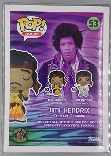 Funko Pop Rocks Jimi Hendrix Monterey Pop! Exclusive Vinyl Figure, 3.75 inches, Brown, Model Abysse Corp_BOBUGU661
