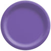 New Purple Round Paper Plates - 10' (20 Pc) - Perfect For Parties, Picnics, & Everyday Meals