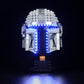 Vonado Led Light Kit Compatible With Lego The Mandalorian Helmet 75328 (Lights Only, No Models) Creative Lighting Set Accessories Compatible With Lego 75328 Building Set