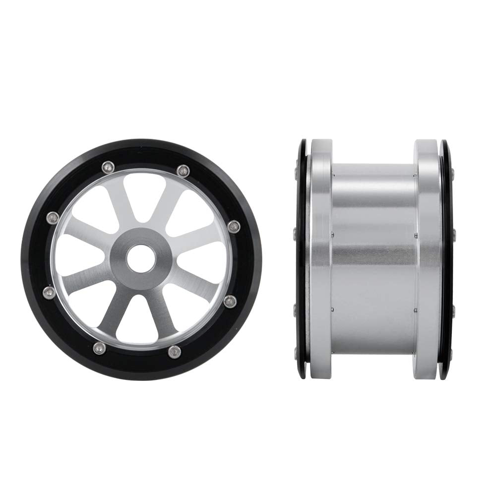 4Pcs 1/10 Rc Alloy 2.2'' Beadlock Wheel Rim For Axial Wraith Rr10 Scx10 Ii Trx4