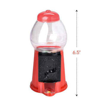 Artcreativity Gumball Machine For Kids, Set Of 2, 6.5 Inch Desktop Bubble Gum Mini Candy Dispenser, Unique Money Saving Coin Bank, Best Gift Or Vintage Office Desk Decoration (Gumballs Not Included)