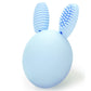 Bunny Eggy Teether Baby Teething Toy Rabbit Egg Rattle Toy Teething Pain Relief For Babies Boys Girls - Blue