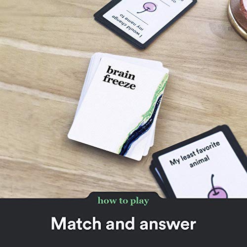 Player Ten Brain Freeze Party Game - Hilarious Family Card Game for All Ages - White - Model BRFR01