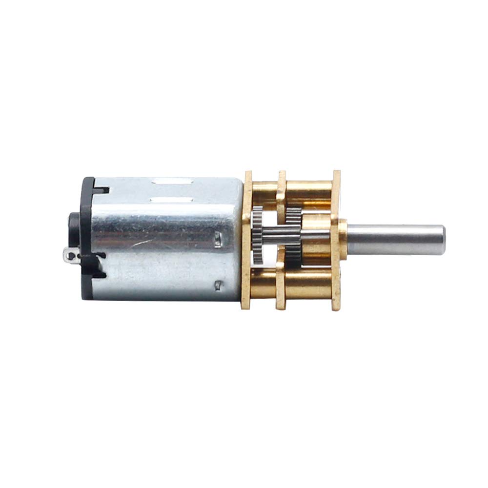 Augiimor 2PCS DC 6V 1000RPM Speed Reduction Motor N20 3mm Shaft Mini Metal Gearwheel Gear Motor with Full Metal Gearbox Micro Mo