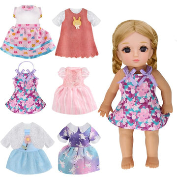 6-Pack 12 Inch Baby Doll Clothes Set - Seasonal Outfits with Dresses & Accessories | Machine Washable Pretend Play for Girls 3-5 | Complete Learning Dress Up Gift Set
