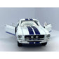KiNSMART 1967 Ford Shelby Mustang GT500 Die Cast Model Toy Car, 1:38 Scale, White, Pullback Action