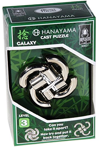 Bepuzzled |Galaxy Hanayama Metal Brainteaser Puzzle Mensa Rated Level 3, For Ages 12 And Up