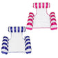 Hjw 2-Pack Water Lounger Pool Chair Lounge, Inflatable Pool Float, Multi-Purposepool Hammock & Water Hammock Pool Floats For Adults Floating Row (Striped Dark Blue + Rose Red)
