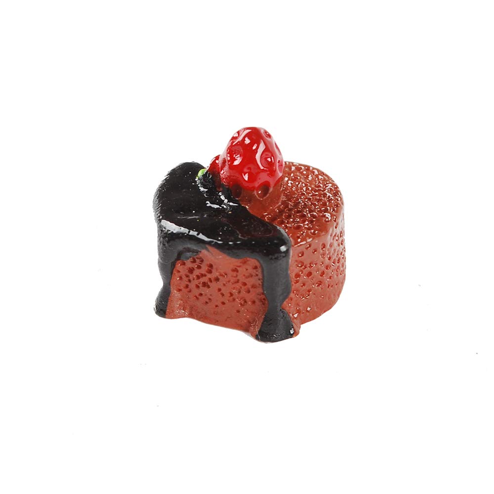 Nwfashion 112Pcs Miniature Decor Dessert Pastry Toy Food Cake Topper Scrapbooking Shoe Decoration Charms (Chocolate)