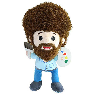 Fiesta Toys Bob Ross 10 Inch Plush Toy, Brown (C20043)