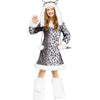 Fun World Snow Leopard Costume, Medium 8-10, White