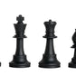 Regulation Silicone Tournament Chess Set - Pieces Only - 3.75'' King - Black & White