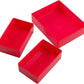 Token Silo Card Add On - 3-Piece Set Of Game Trays, Holds Game Cards, Tokens, Dials And Dice, Organize Lcg, Tcg And Board Game Accessories, Modular Design, Red Color, Made By Gamegenic