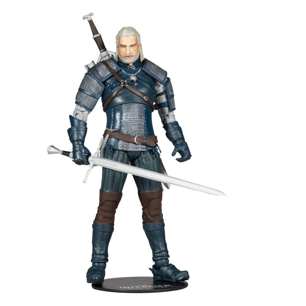 McFarlane Toys The Witcher Geralt of Rivia (Viper protective covering: Teal) 7  Action Figure with Accessories