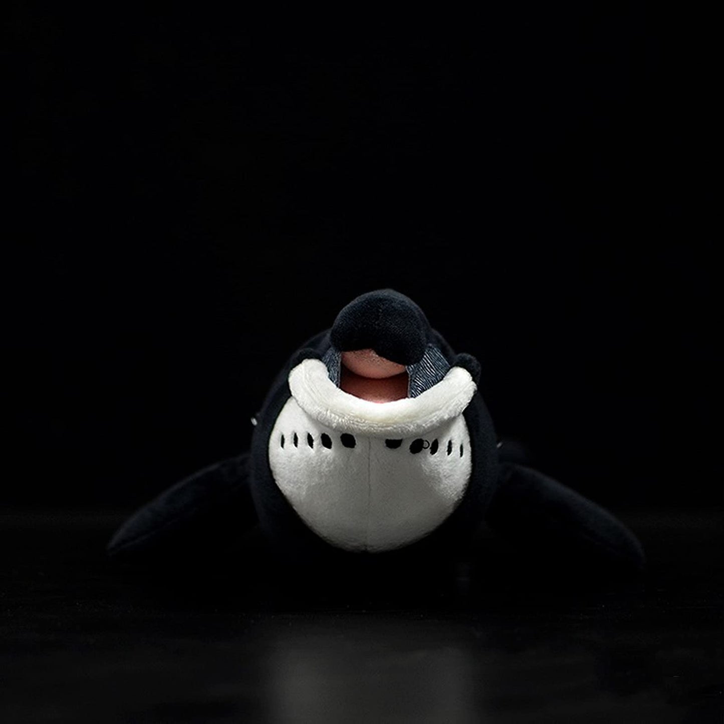 Simulation Bowhead Whale Plush Toy - Black Long Lifelike Whale Stuffed Toys, Super Soft Realistic Sea Simulation Balaena Mysticetus Dolls Plush Gift Collection For Kids, 17Inches (Bowhead Whale)