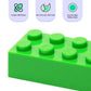 Unirolic Classic Building Bricks, 200 Piece 2X4 Building Blocks Stem Creative Building Toys, 100% Compatible With All Major Brands, Moc Building Bricks Diy Play Set For Kids Age 6+ (Green)