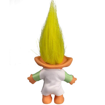 Lucky Troll Dolls,Vintage Troll Dolls Chromatic Adorable For Collections, School Project, Arts And Crafts, Party Favors - 7.5' Tall Yellow Hair (Include The Length Of Hair)