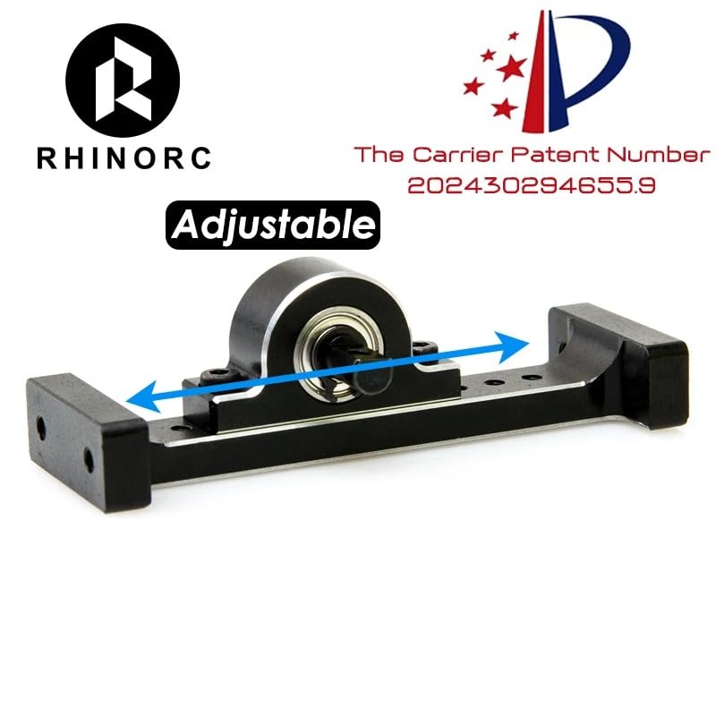 RhinoRC Hanger Beam,RC Holder Bridge,Metal Extend Driveshaft Axle for 1/10 Axial SCX10 Crawler Trucks Bridge Device Upgrade Part
