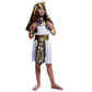 Pgond Egyptian Pharaoh Costume Kids Boys Role-Play Egypt King Outfit (10-12 Years)