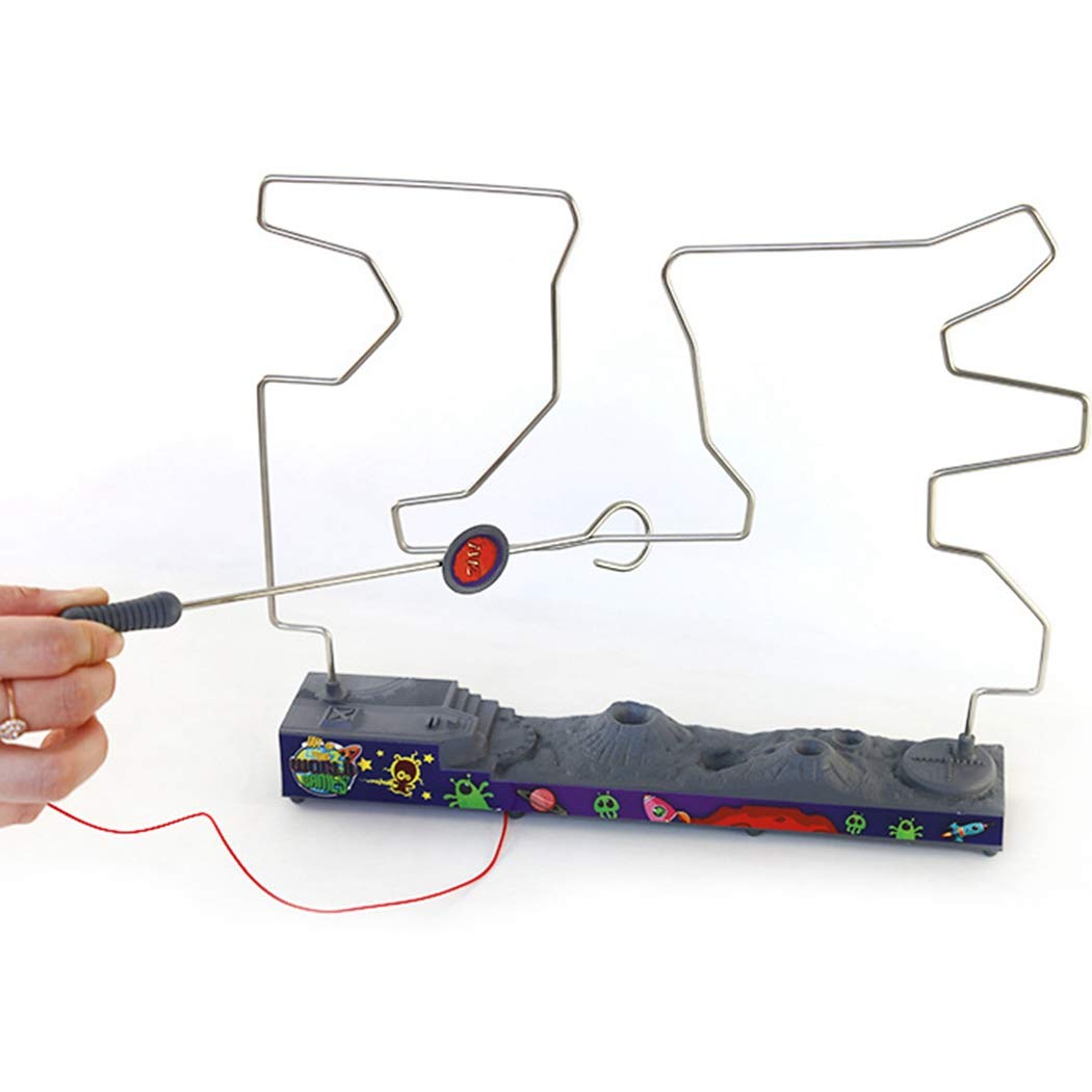 Elbme Buzz Wire Game Funny Diy Interactive Mini Developmental Toy Electric Wire Game For Kids Kids Wire Toy Kids Concentration G