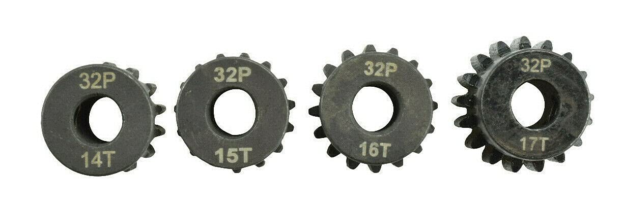 Apex RC Products 32 Pitch 32P 14T 15T 16T 17T 5mm Hole Pinion Gear Set #9737