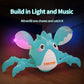 Musical Crawling Lobster Baby Toy, Tummy Time Toy For 6-12 Month Boy Girl, Light-Up Walking Dancing Moving Lobster Toy For 1 Year Old Baby Educational Learning, Gift For 12-18 Month Infant (Green)