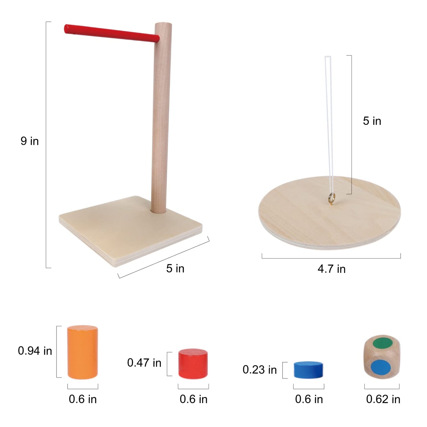 Gothink Wooden Balancing Pendulum Game, 42Pcs Montessori Balancing Toys For Kids And Adults, Interactive Educational Toy For Children'S Gift, Perfect For Parties & Travel