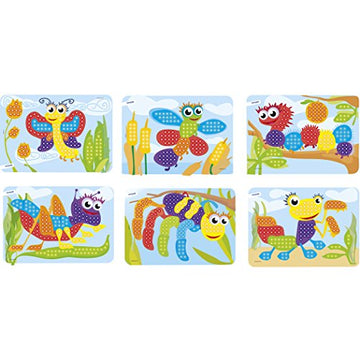 Interactive Peg Board Game With 180 Pegs & 6 Worksheets, 3/8'