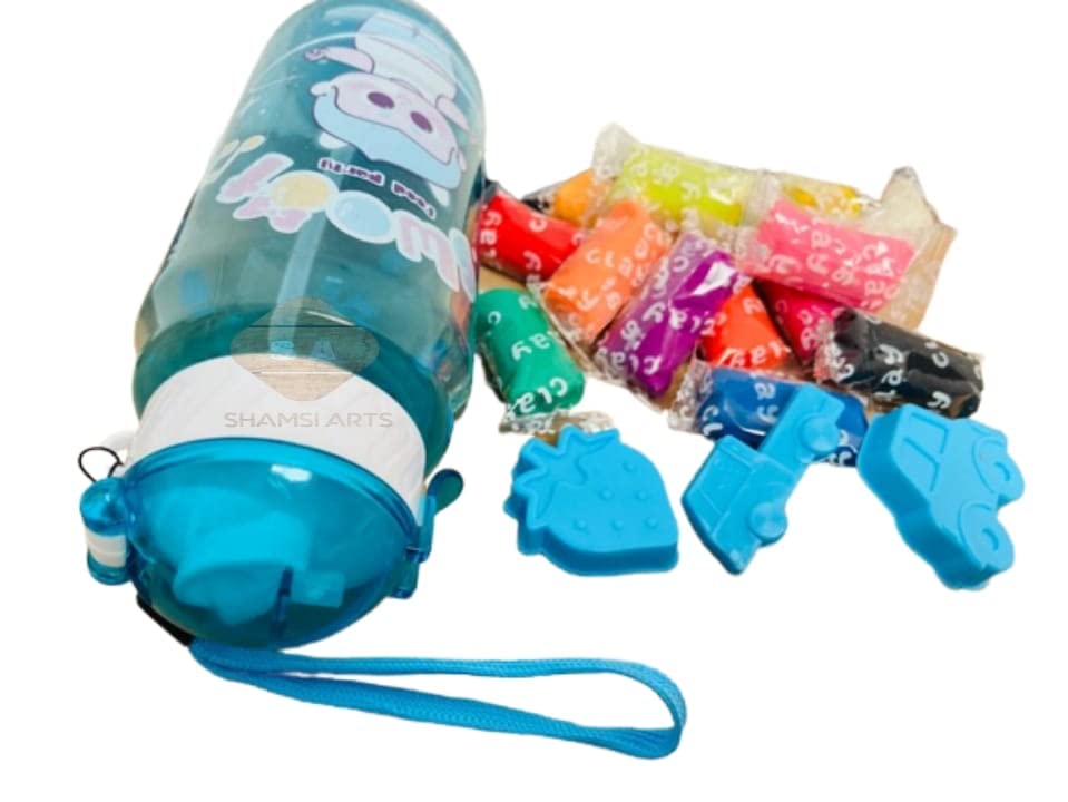 Iska Clay Bottle Set For Kids With Tools Different Color Clay Toy For Kids Multicolor Clay Diy Ultra Light Modelling Bouncing Cl