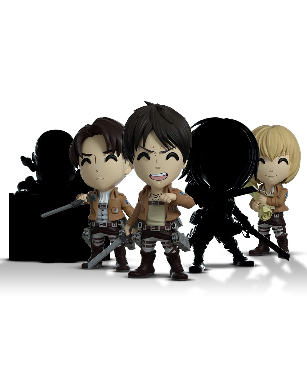 Youtooz Levi Vinyl Figure, 4.5' Levi From Attack On Titan Series, High Detailed Collectible Figure Attack On Titan Collection, White