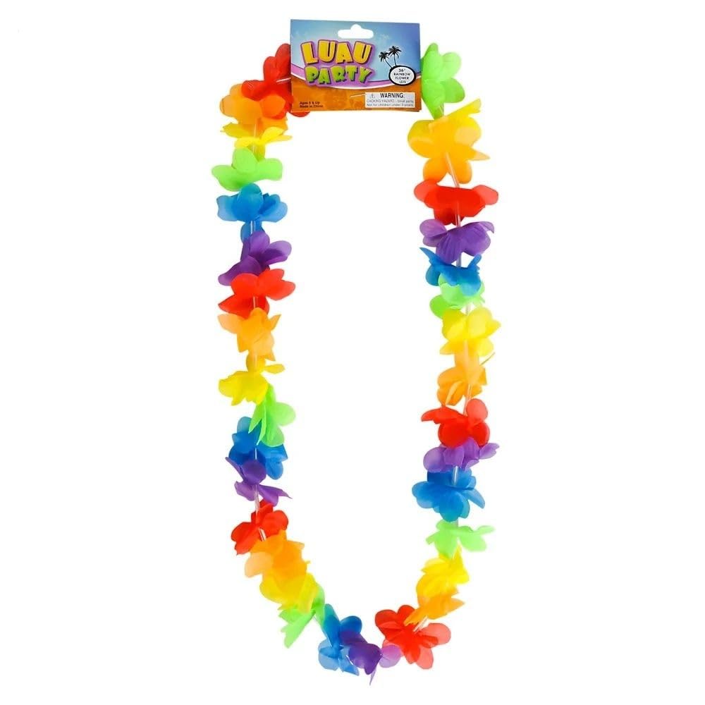 Rhode Island Novelty 36 Rainbow Flower Leis