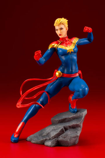 Kotobukiya Marvel Comics Avengers Series Captain Marvel Artfx+ Statue, Multicolor, Standard
